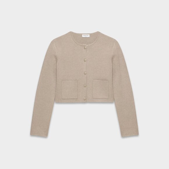 Aritzia - Notable Cardigan - Large - Heather Nomad Taupe - Picture 1 of 4
